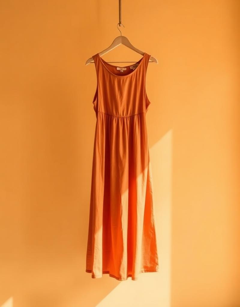 Vestido Midi Terracota