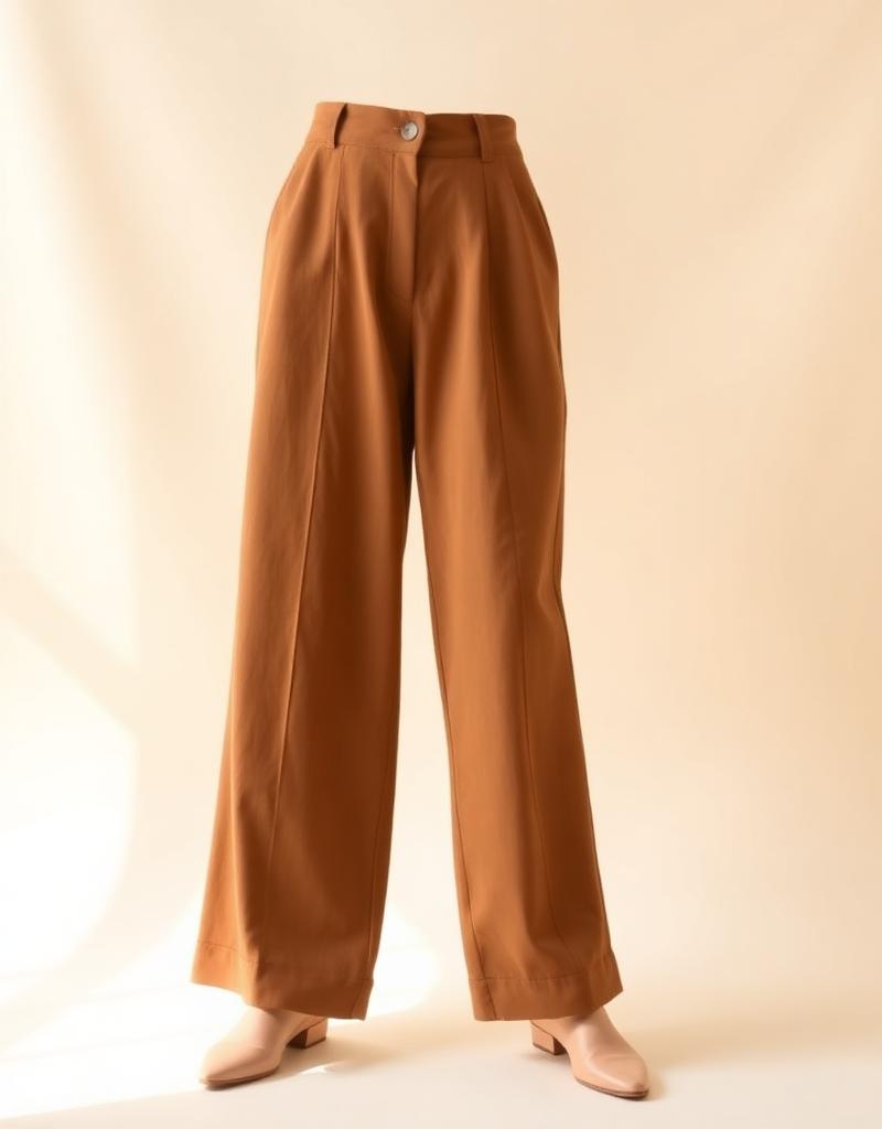 Calça Pantalona Areia